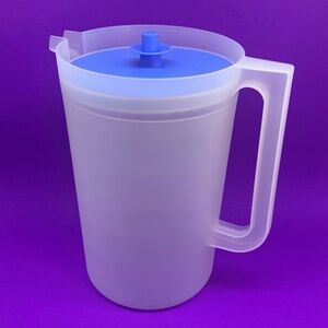 Classic Pitcher with Blue Lid